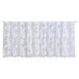 Kurzgardine Sabine Bxl: 45x150 Cm Mit Stern Motiv Transparent - Weiß, KONVENTIONELL, Textil (45/150cm) - Ondega