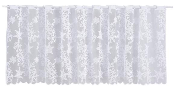 Kurzgardine Sabine Bxl: 45x150 Cm Mit Stern Motiv Transparent - Weiß, KONVENTIONELL, Textil (45/150cm) - Ondega