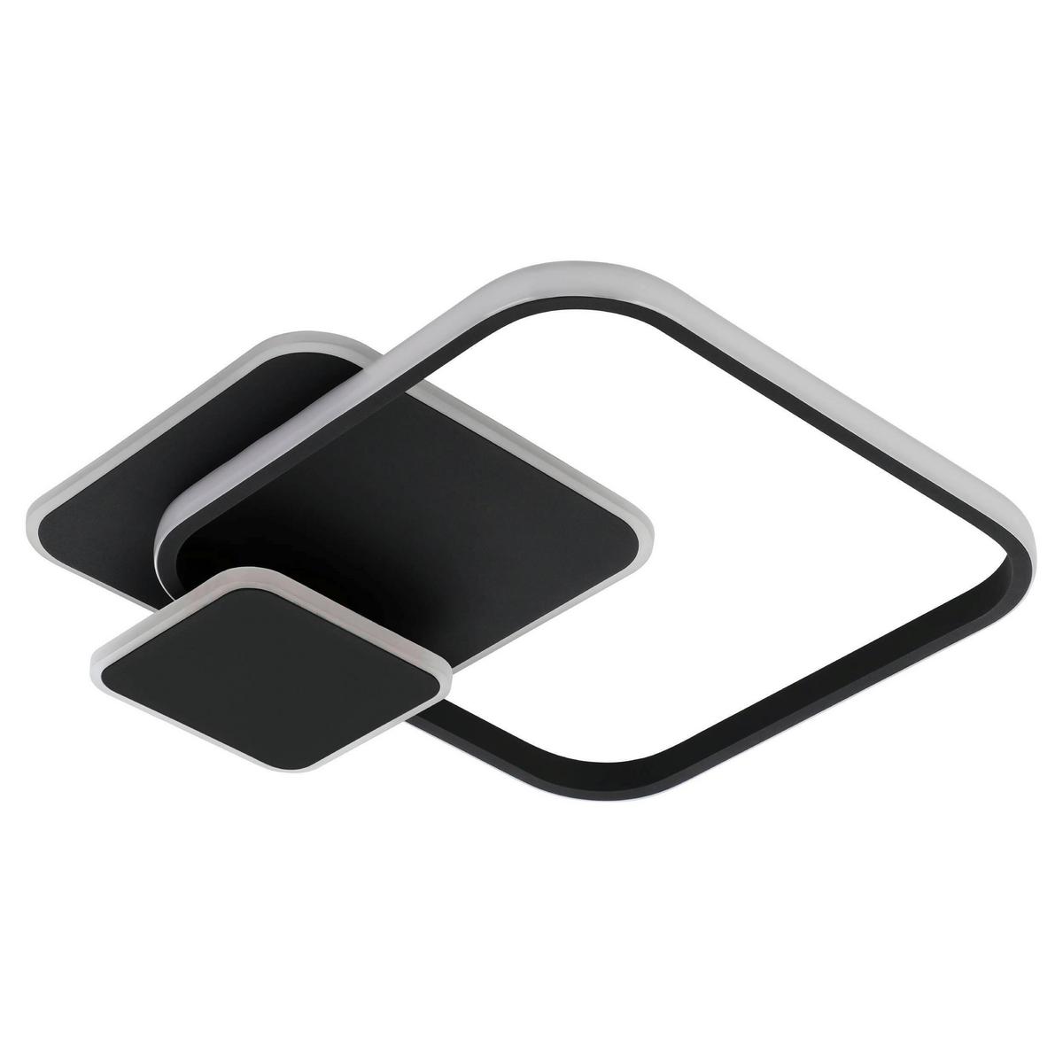 LED-Deckenleuchte 33481 Cpraggia - Schwarz/Weiß, Design, Kunststoff/Metall (45/40,5/6cm) - Eglo
