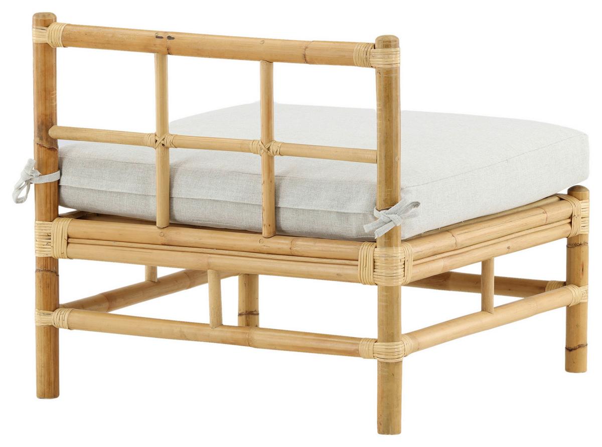 Loungesofa Cane - Hellbraun, KONVENTIONELL, Holz (71,5/71/75cm) - Gardenson