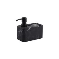 Spülmittelspender Niklas - Schwarz, Basics, Kunststoff/Metall (14,2/13/7cm) - Luca Bessoni