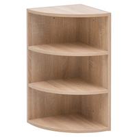 Rohový regál sonoma dub - barvy dubu, Konvenční, kompozitní dřevo (30/60/30cm) - MID.YOU