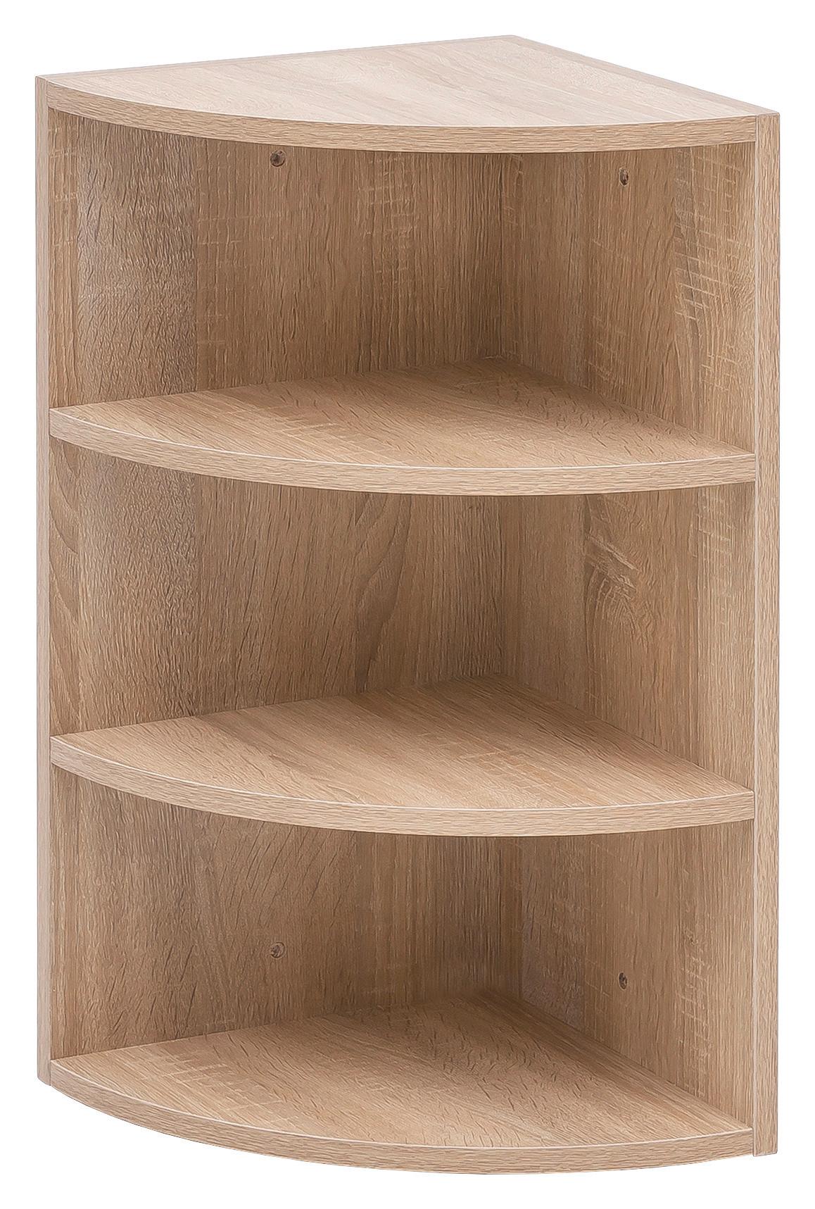 Eckregal B 30cm, Eiche Dekor