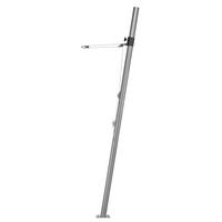 Sonnensegelzubehör Mast für Sonnensegel - Hellgrau, Basics, Metall (6/240/6cm) - Schneider
