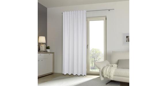 Vorhang mit Band Barcelona 140x245 cm Weiß - Weiß, MODERN, Textil (140/245cm) - Luca Bessoni