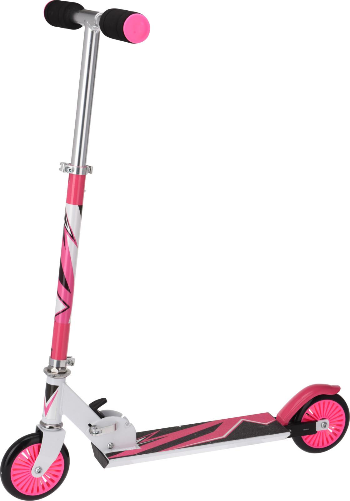 Kinderroller Rosa-Weiß - Multicolor, Basics, Metall (9,0/81/90cm) - BUNINO