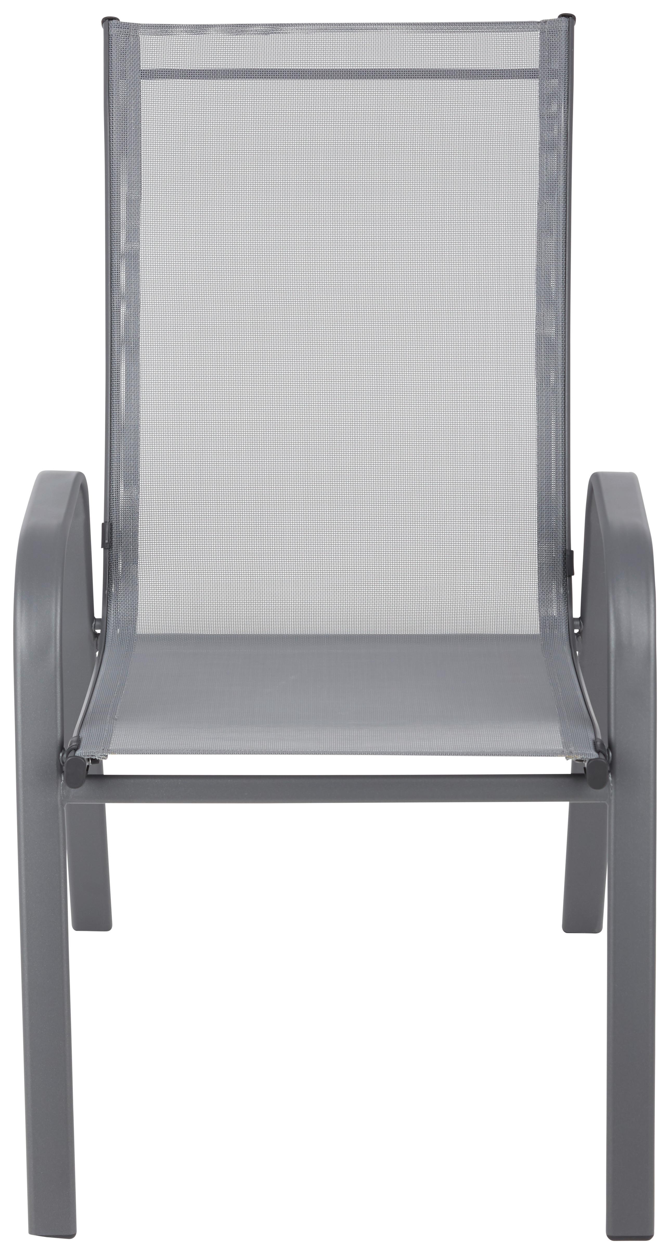 Ondega Gartensessel Stapelbar ALEXIS Stahl/Textilene