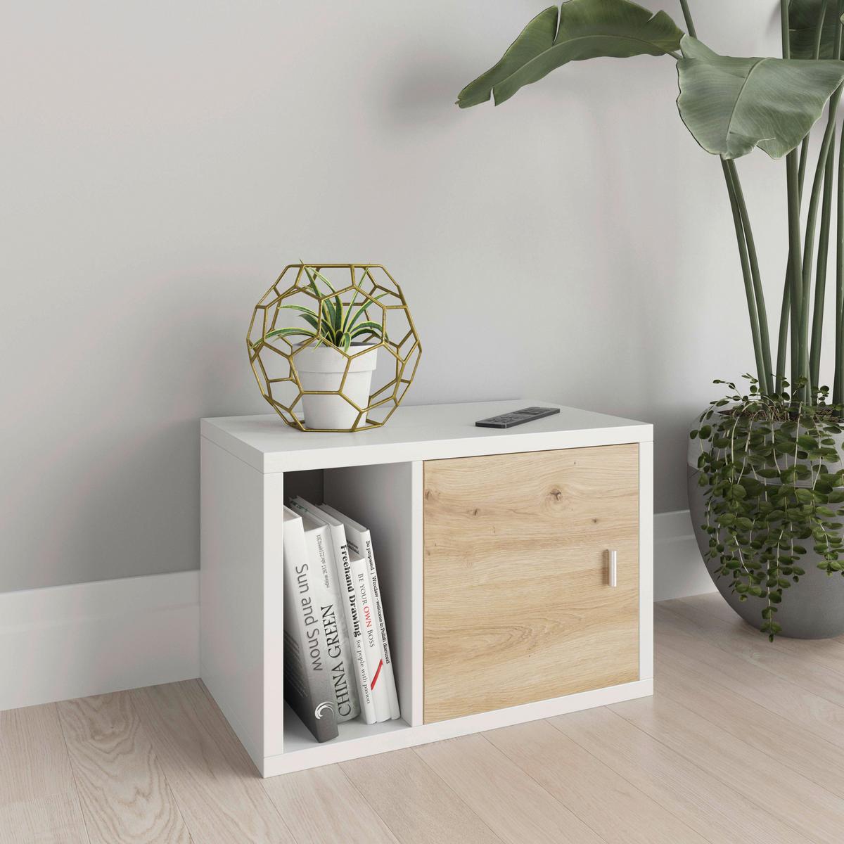 Regal Fortuna - Weiß, Basics, Holzwerkstoff (58/39/34cm) - MID.YOU