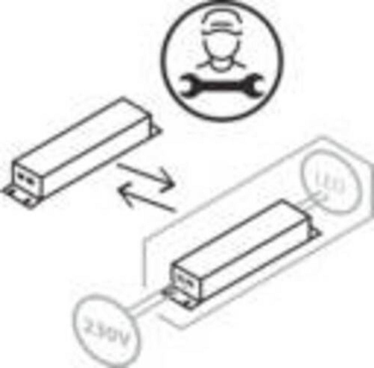 Led-wandleuchte G99820/76 Chaumont - Schwarz/Braun, Design, Holz/Metall (15,1/35cm) - Brilliant