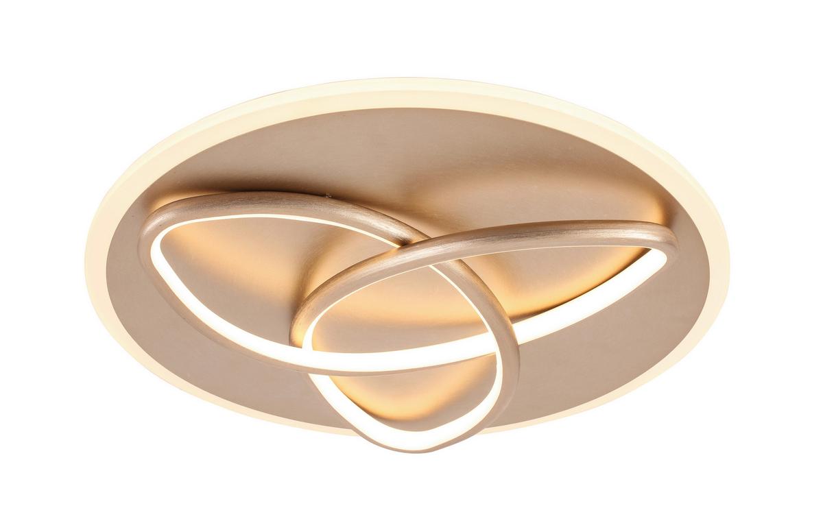 Stropné LED svietidlo FIBMO, P: 40cm - cappuccino, Modern, kov/plast (40/7cm) - Premium Living