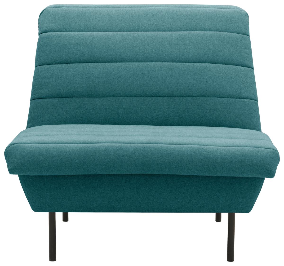 Sessel Looks Ix - Petrol/Schwarz, Design, Textil (92/92/103cm) - LOOKS by W.Joop