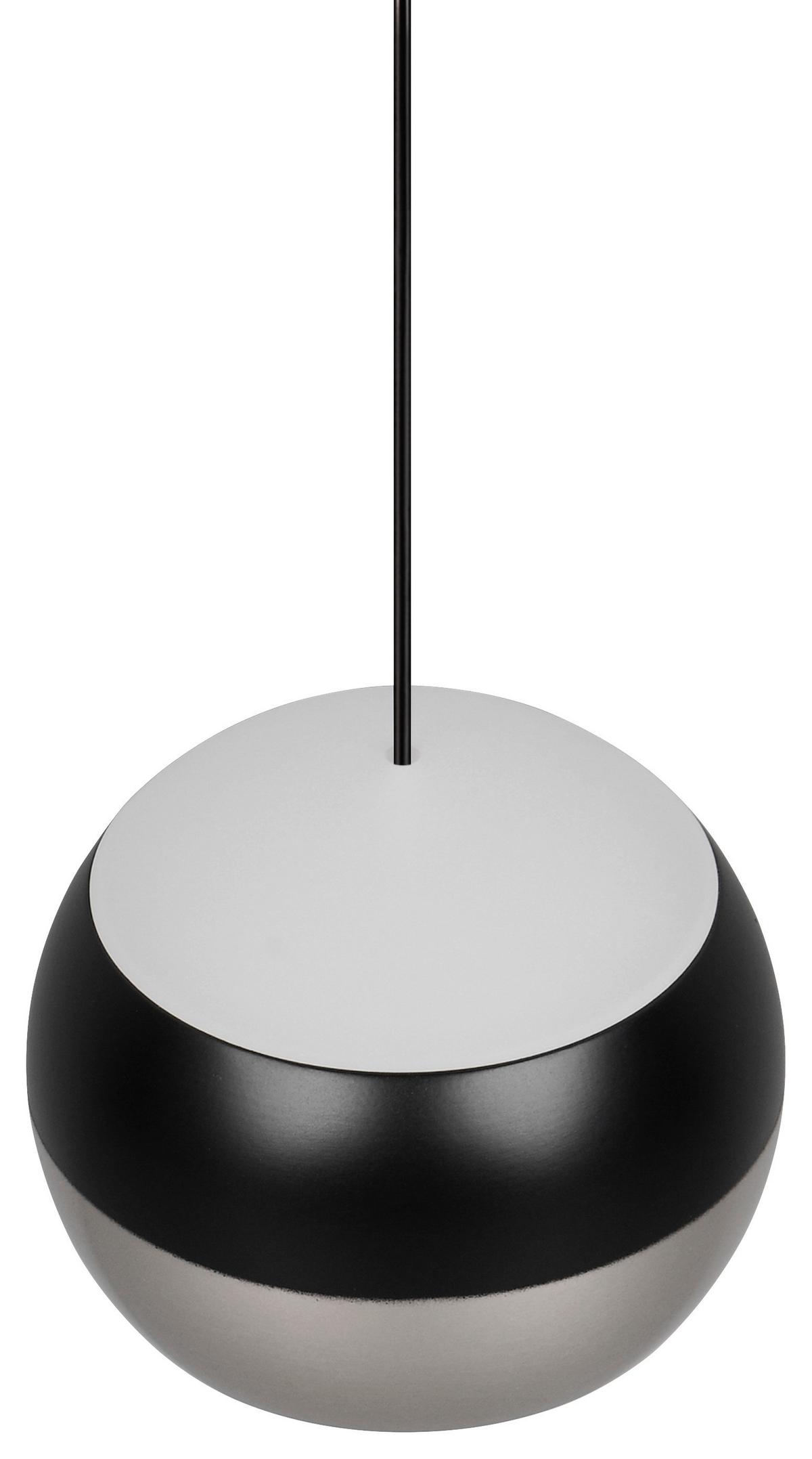 Led-hängeleuchte 344410107 Orbit - Schwarz/Nickelfarben, Design, Metall (15,5/150cm) - Trio Leuchten