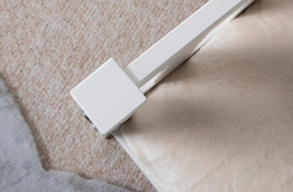 Hausbett 120x200 Cm Kiefer Weiß Inkl. Laden - Weiß/Naturfarben, MODERN, Holz (120/200cm) - MID.YOU