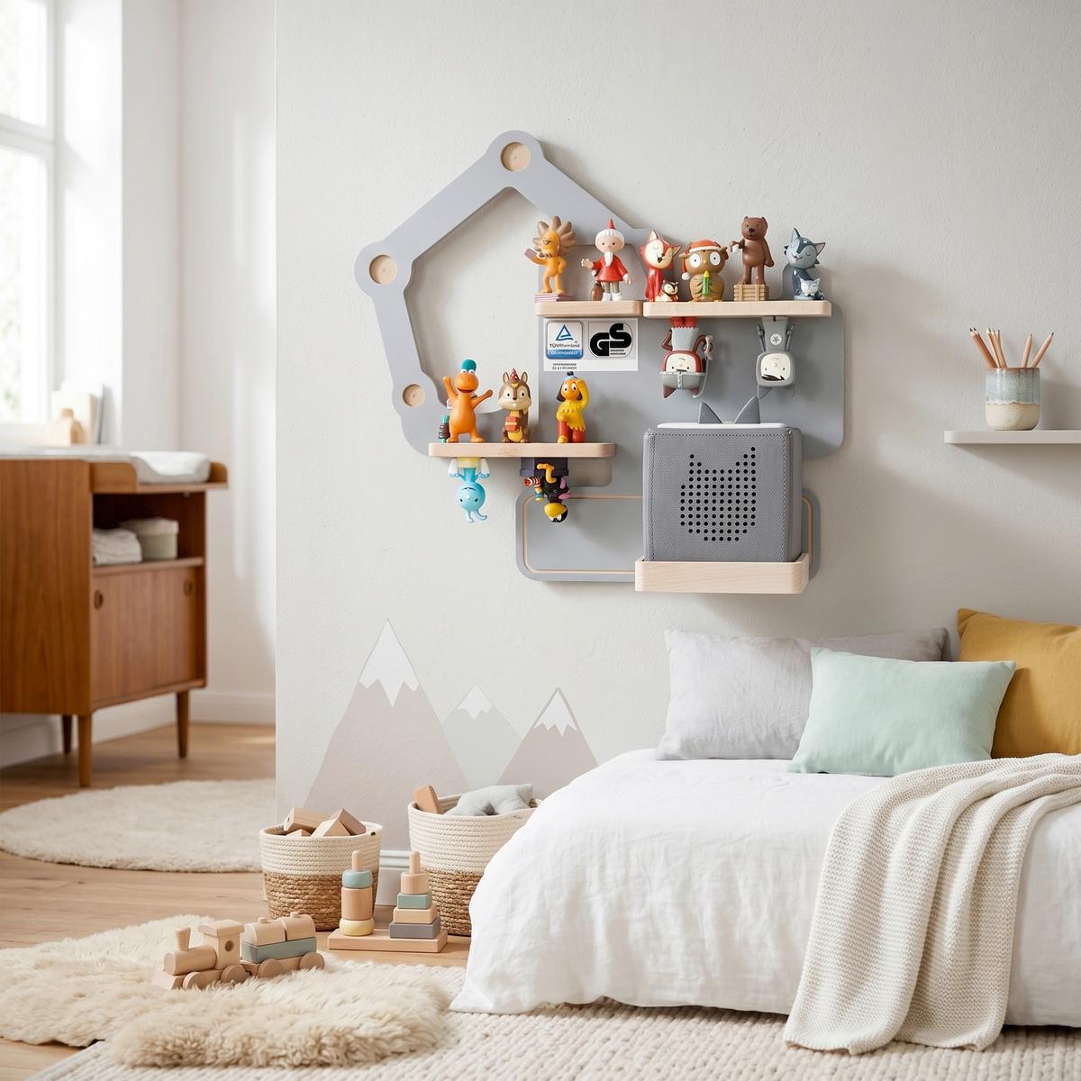 Kinderregal Boarti Grau B: 44 cm - Grau, MODERN, Holzwerkstoff (44/39/19cm) - Livetastic