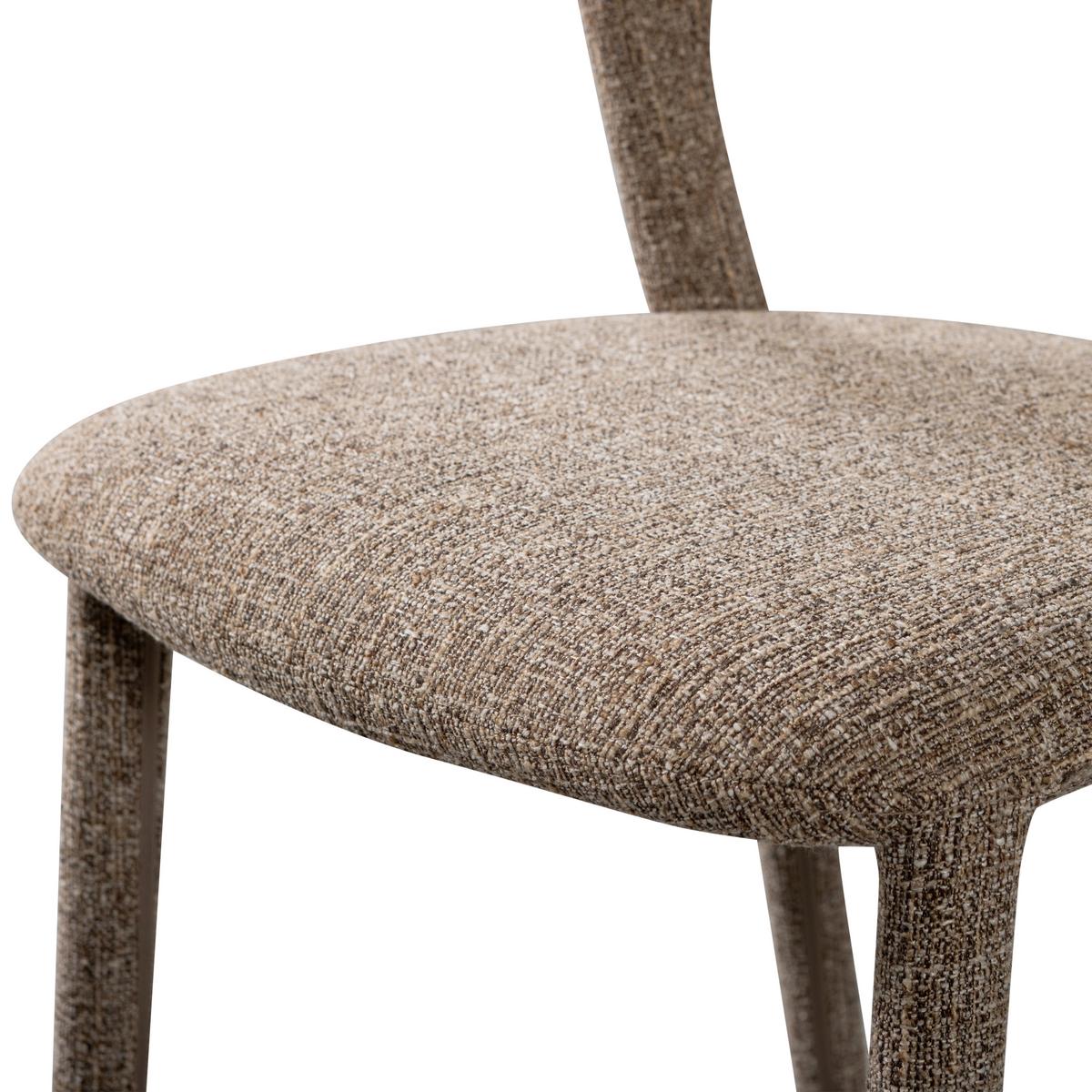 Stuhl-Set Noble Braun/Sandfarben B: 51cm - Sandfarben/Braun, MODERN, Textil (51/76/56cm) - Livetastic