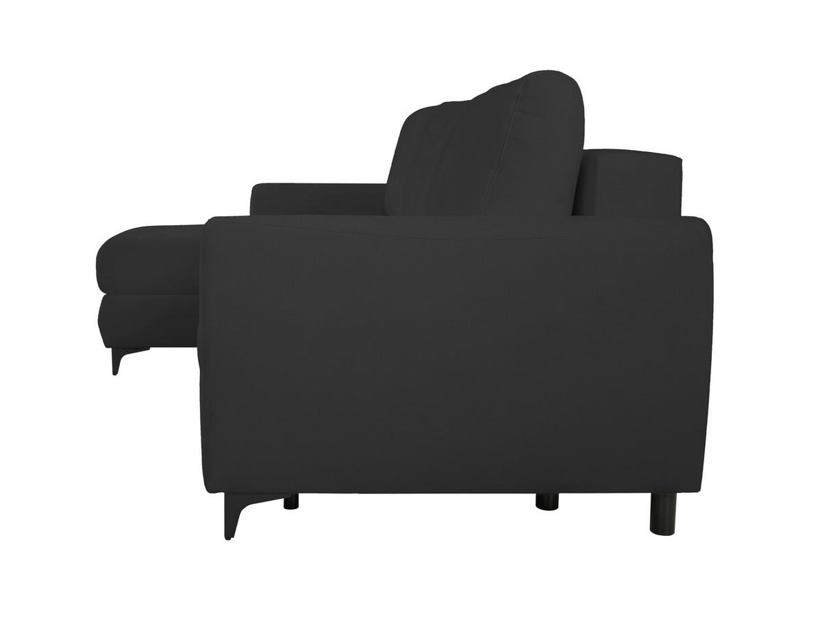 Ecksofa Moli, Anthrazit S: 236x148 cm - Anthrazit/Schwarz, Design, Textil (236/148cm) - MID.YOU