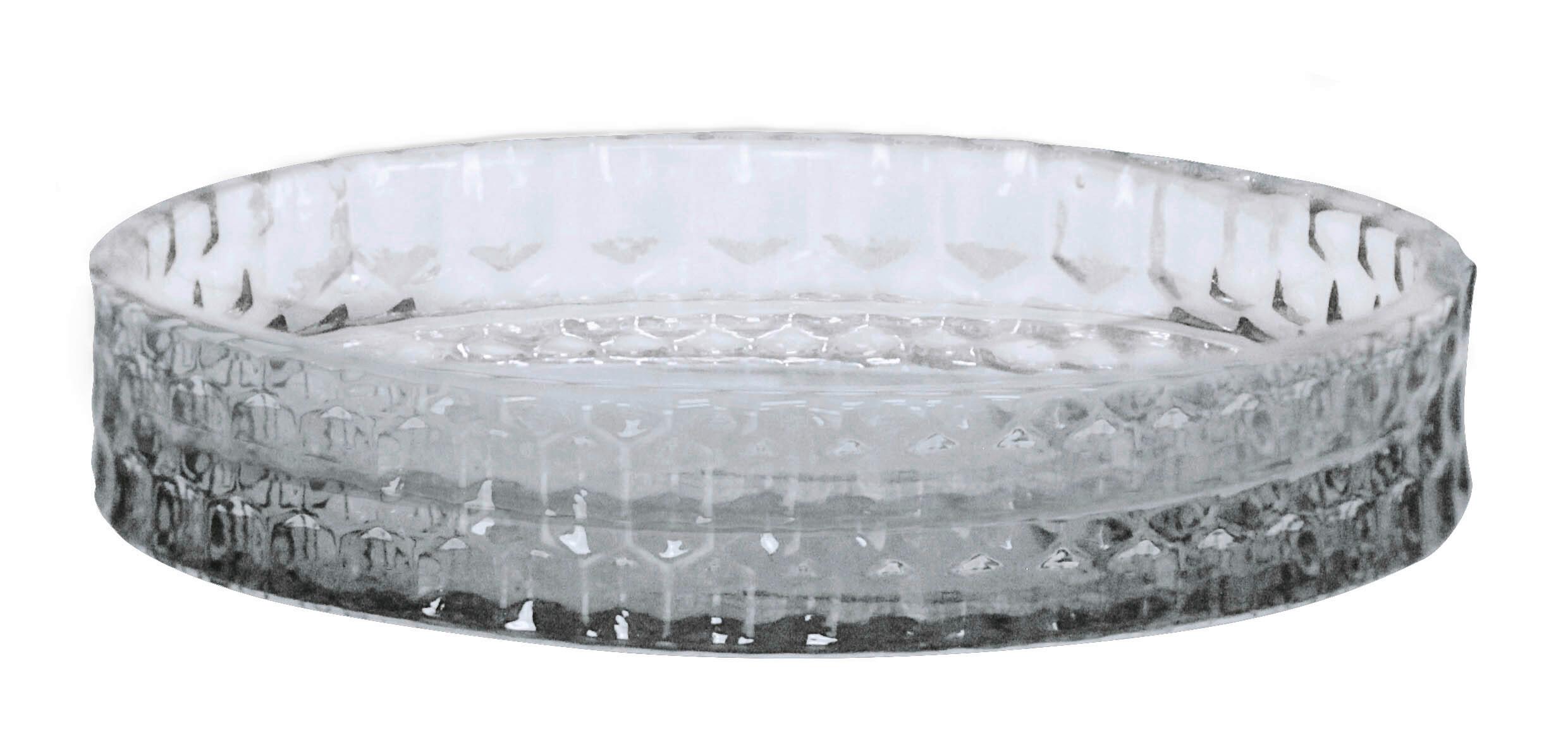 Seifenschale Melua Anthrazit Glas - Anthrazit, Basics, Glas (11,0/2,2cm) - Kleine Wolke