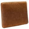 Zierkissen Spring Echtleder Cognac, B: 52 cm - Cognac, Design, Leder (52/42/7cm) - Livetastic