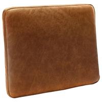 Zierkissen Spring Echtleder Cognac, B: 52 cm - Cognac, Design, Leder (52/42/7cm) - Livetastic