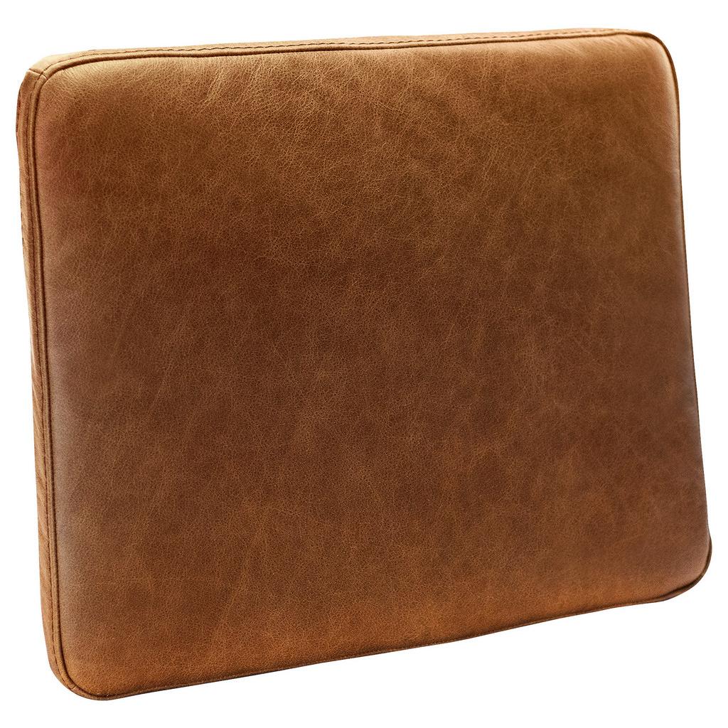 Zierkissen Spring Echtleder Cognac, B: 52 cm