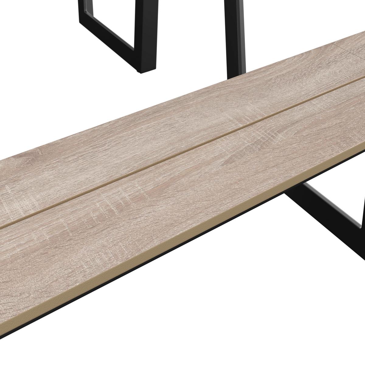 Gartenset Triest - Anthrazit/Beige, MODERN, Kunststoff/Metall (190/75/182cm) - Beldano