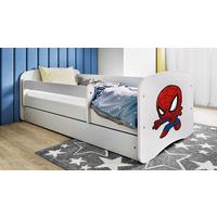 Kinder-/Juniorbett Babydreams Weiß B: 80cm - Birkefarben/Weiß, MODERN, Holz/Holzwerkstoff (80/160cm) - MID.YOU