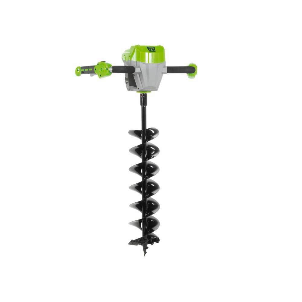 Erdbohrer ZI-EBM40V inkl. Rührer Akku 40 Volt - Grün, Basics, Metall (63/104/25cm) - Zipper