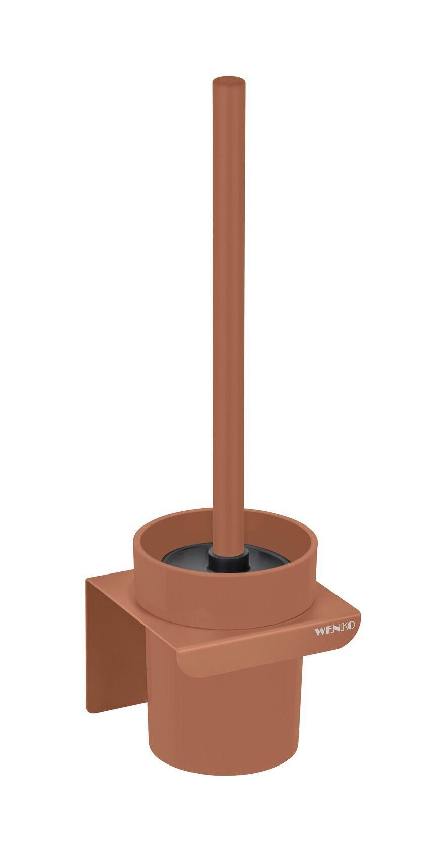 WC KEFA SO STOJANOM TURBO-LOC LIZAN - hnedá, Modern, kov/plast (10,5/30,5/10,5cm) - Mömax