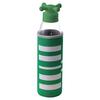 Trinkflasche Grün / Weiß 0,5 L Kunststoff/glas - Transparent/Weiß, Basics, Glas/Kunststoff (6,5/6,5/25,5cm) - Benetton