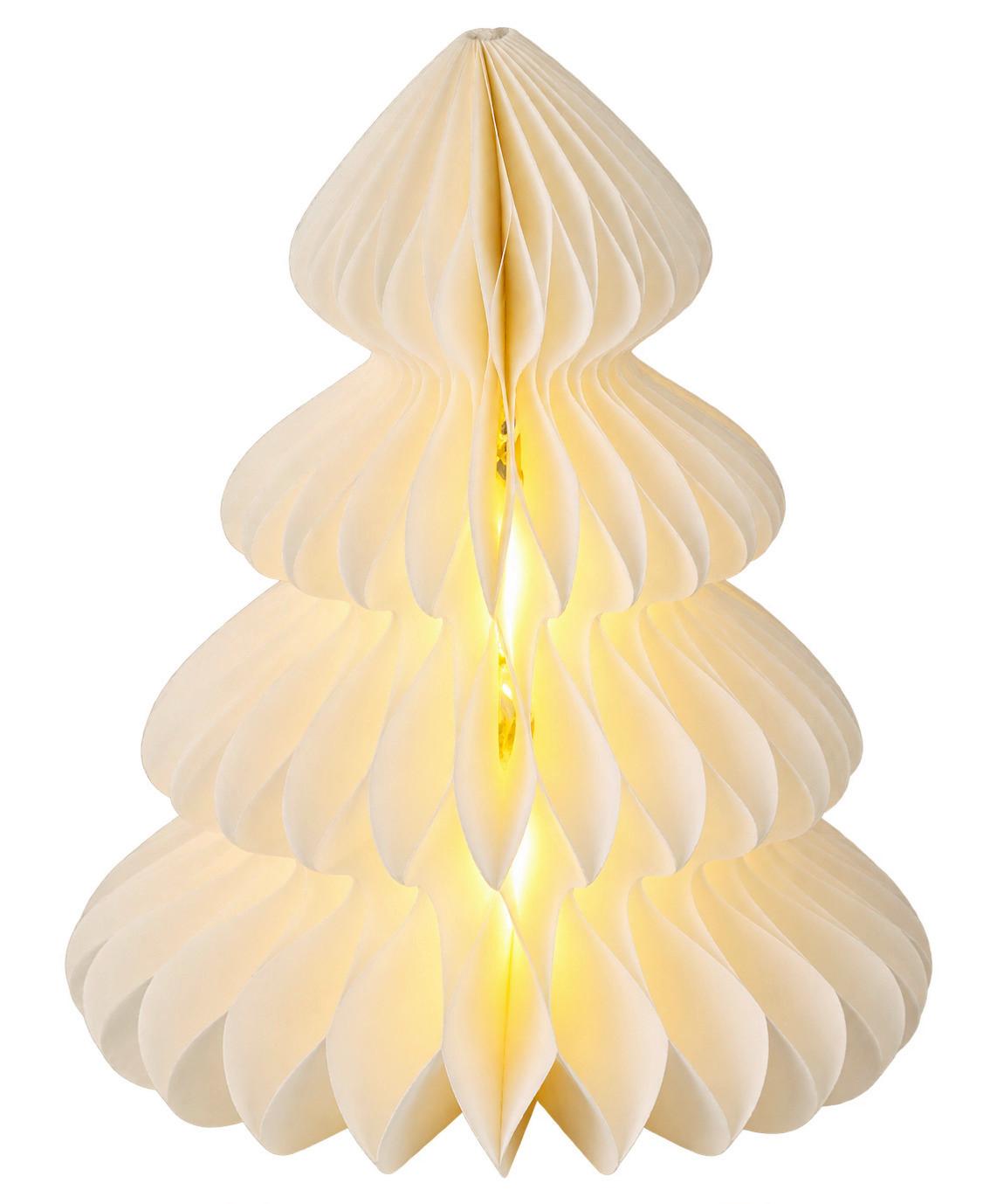 LED-DEKOLEUCHTE Timerfunktion - Weiß, MODERN, Papier (18.3/5.8/40.7cm)