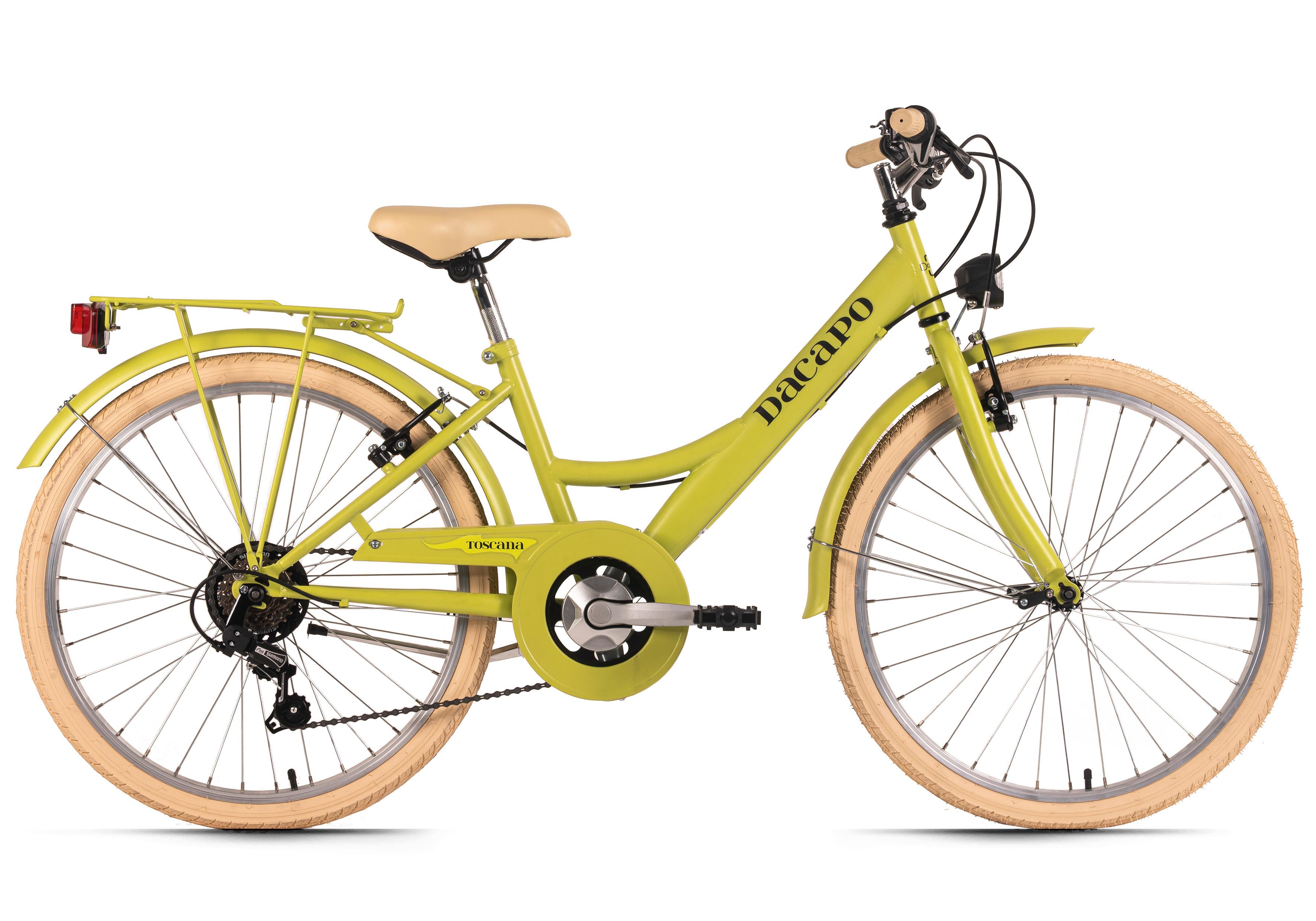 Dacapo Kinderfahrrad 24" 309k - Grün, Basics, Metall (25/140/60cm)