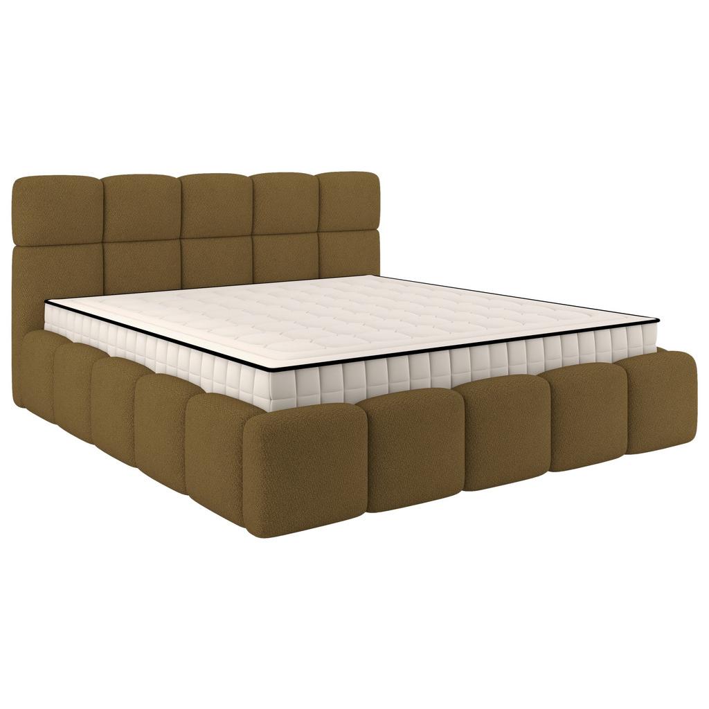 Polsterbett Cloudy M. Matratze Braun, Lf: 180x200 Cm