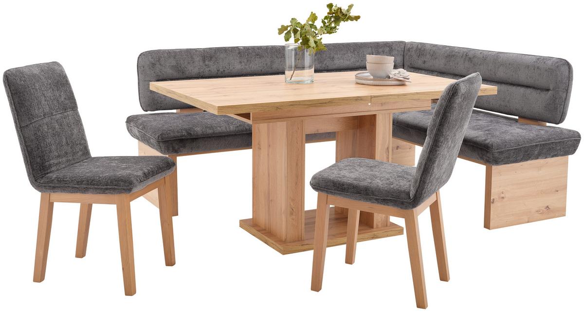 Eckbank Beluna Ii - Eichefarben/Anthrazit, KONVENTIONELL, Holz/Textil (212/170cm) - James Wood