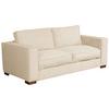 Schlafsofa Texas Creme Cord, B: 203 cm - Dunkelbraun/Creme, Design, Textil (203/85/99cm) - MID.YOU