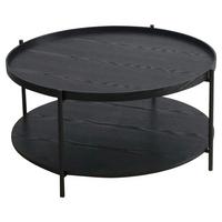 KONFERENČNÍ STOLEK TROY - černá, Moderní, kov/kompozitní dřevo (79/39cm) - Mömax