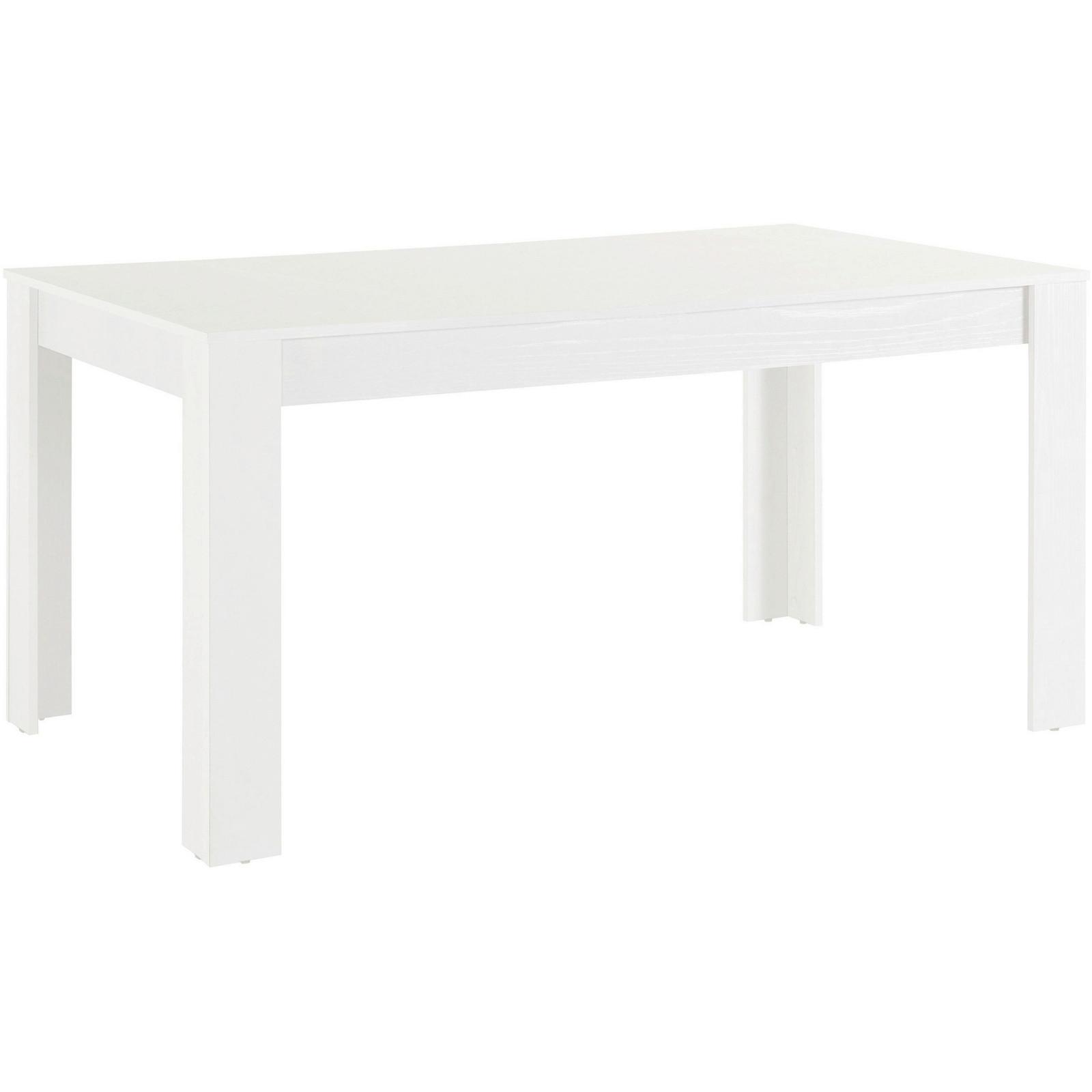 ESSTISCH Lynn Weiß L: 160 cm - Weiß, Design, Holzwerkstoff (160/75/90cm) - MID.YOU