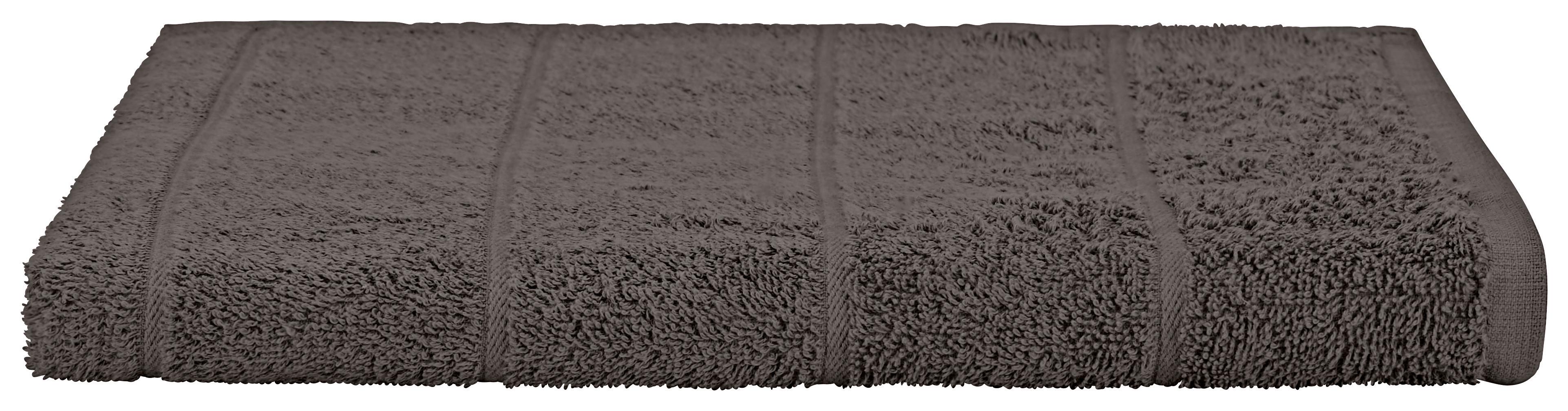 Duschtuch Liliane Baumwolle 420 g/M2 Dunkelgrau 70x140 cm