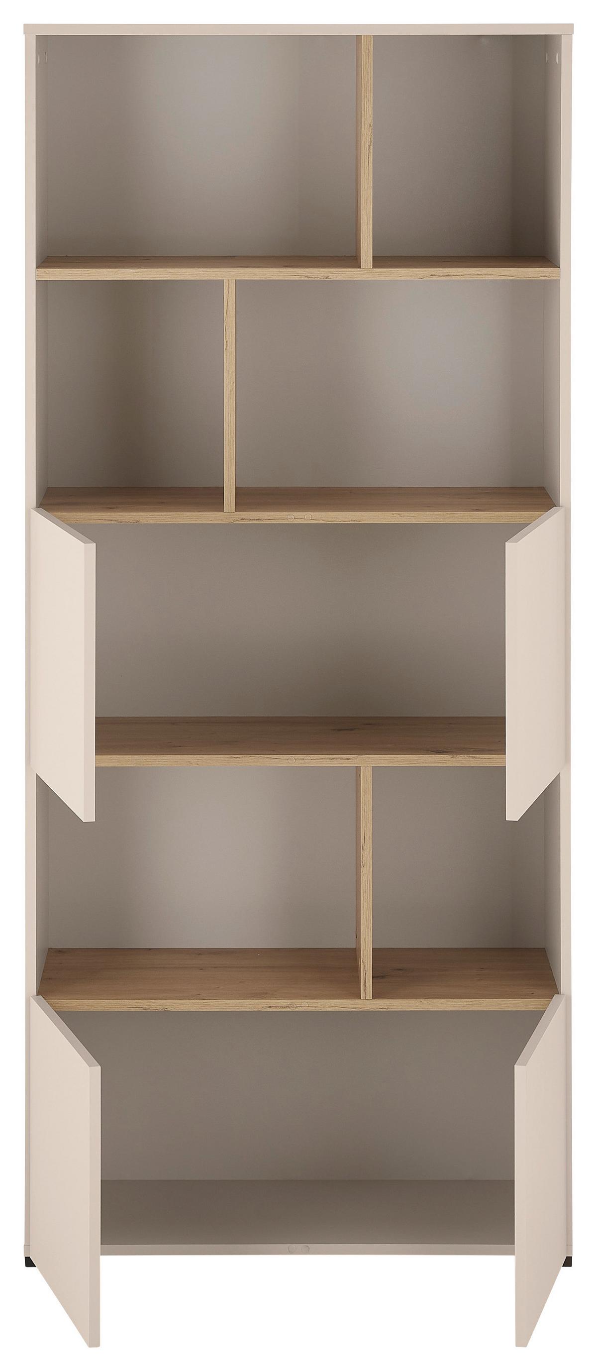 REGÁL SAVANNA -EXKLUSIV- - černá/kašmírová, Moderní, kompozitní dřevo/plast (80/180/35cm) - Mömax