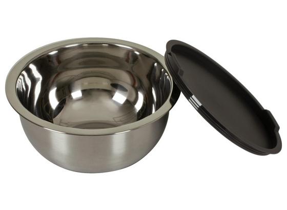 Rührschüssel inkl. Deckel - Silberfarben/Schwarz, MODERN, Kunststoff/Metall (24cm) - Dr.Oetker Rührschüssel inkl. Deckel - Silberfarben/Schwarz, MODERN, Kunststoff/Metall (24cm) - Dr.Oetker