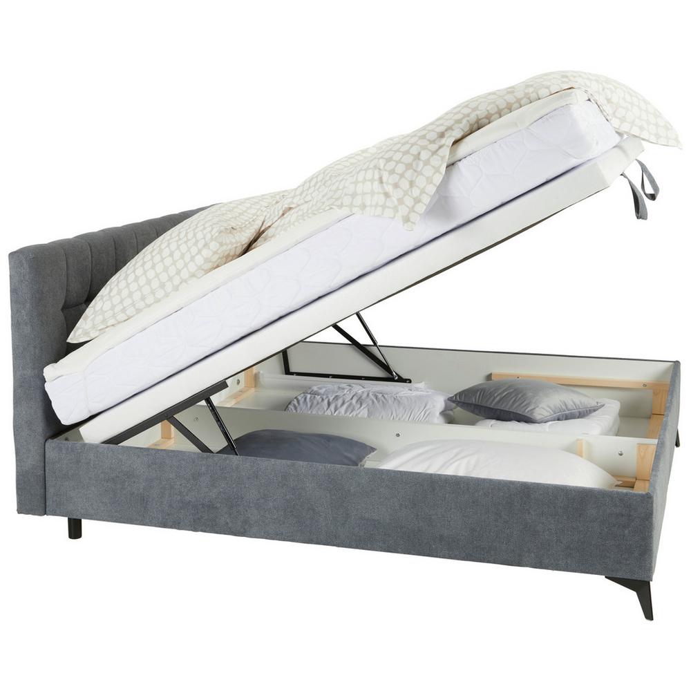 Kontinentální postel Magic, 160x200cm,šedá