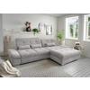 Ecksofa Dalida Grau S: 300x196 cm - Chromfarben/Grau, MODERN, Textil (300/196cm) - Livetastic