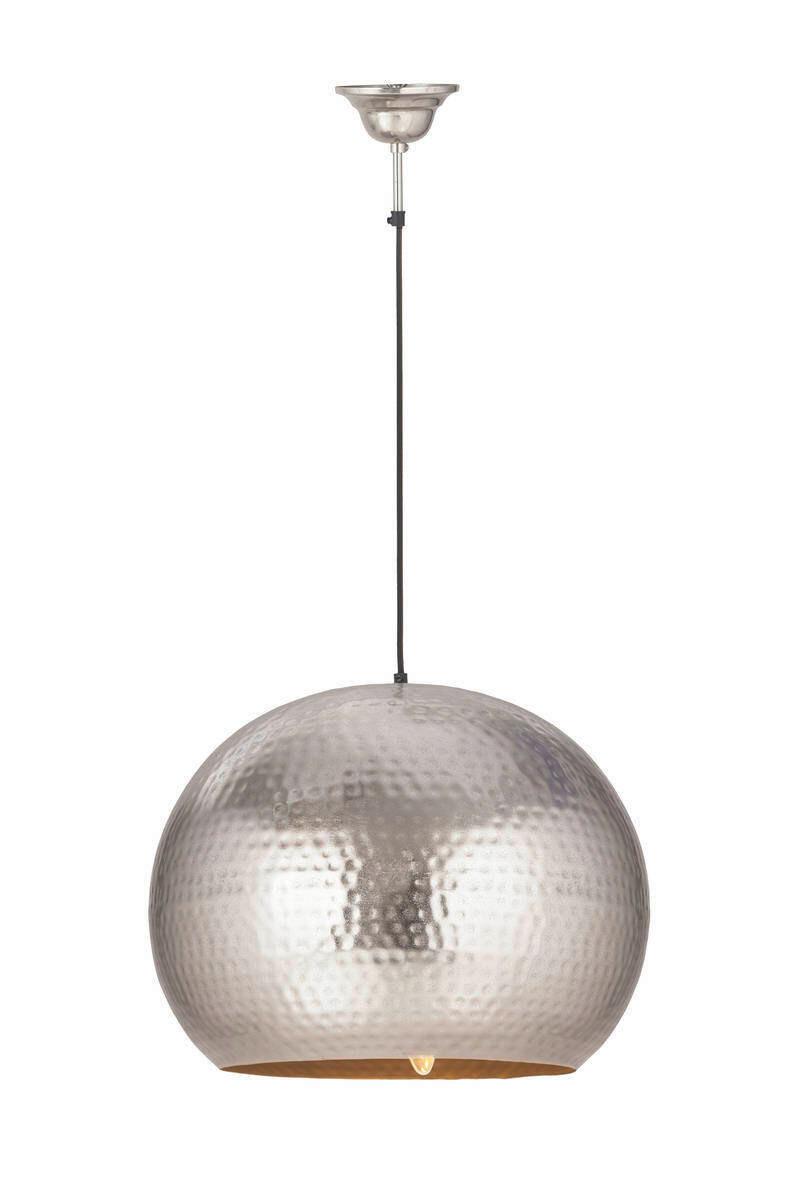HÄNGELEUCHTE Nickelfarben, E27, 40W - Nickelfarben, Trend, Metall (47/35/47cm) - Kayoom