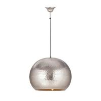 HÄNGELEUCHTE Nickelfarben, E27, 40W - Nickelfarben, Trend, Metall (47/35/47cm) - Kayoom