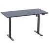 Schreibtisch E-lona Anthrazit B: 50 Cm - Anthrazit/Schwarz, Design, Holzwerkstoff/Metall (110/50/71cm) - MID.YOU