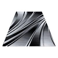 Webteppich Schwarz Naturfaser Parma 80x150 cm - Schwarz, KONVENTIONELL, Textil (80/150cm)