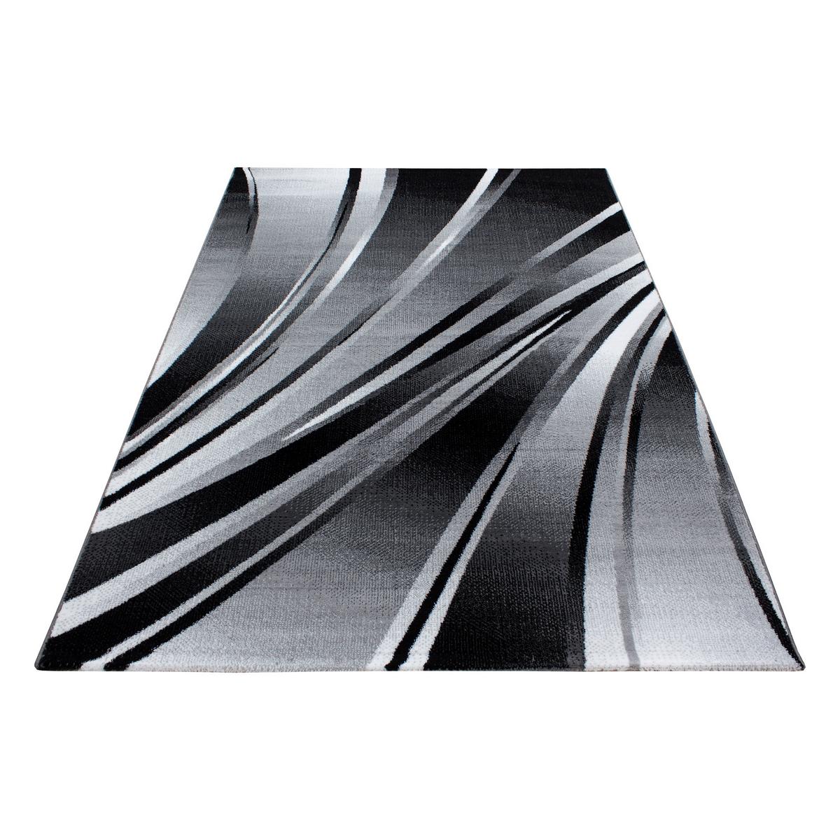Webteppich Schwarz Naturfaser Parma 80x150 cm - Schwarz, KONVENTIONELL, Textil (80/150cm)