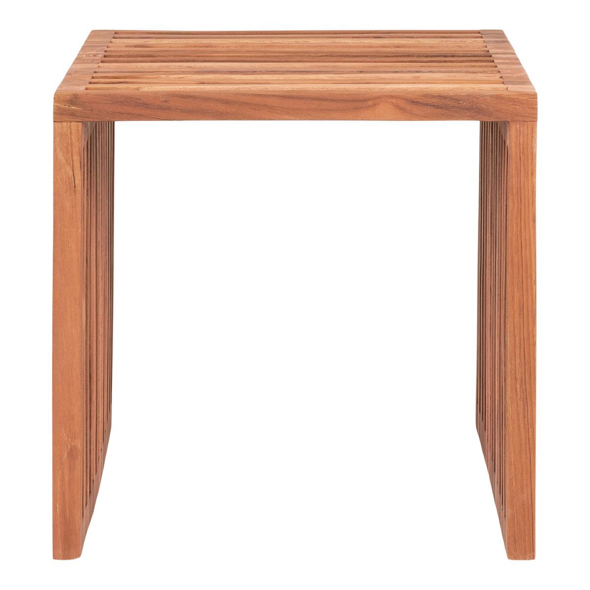 Beistelltisch Pego Teakfarben B: 40cm - Teakfarben, Design, Holz (40/40/40cm) - MID.YOU