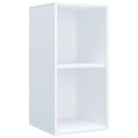 Aktenregal Lona Weiß B: 35 cm - Buchefarben/Weiß, MODERN, Holzwerkstoff (35/74/37cm) - MID.YOU