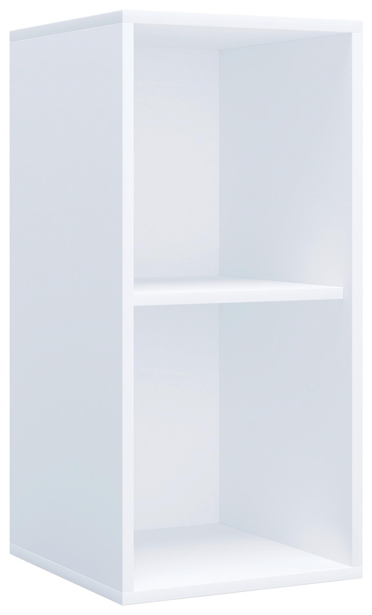 Aktenregal Lona Weiß B: 35 cm - Buchefarben/Weiß, MODERN, Holzwerkstoff (35/74/37cm) - MID.YOU