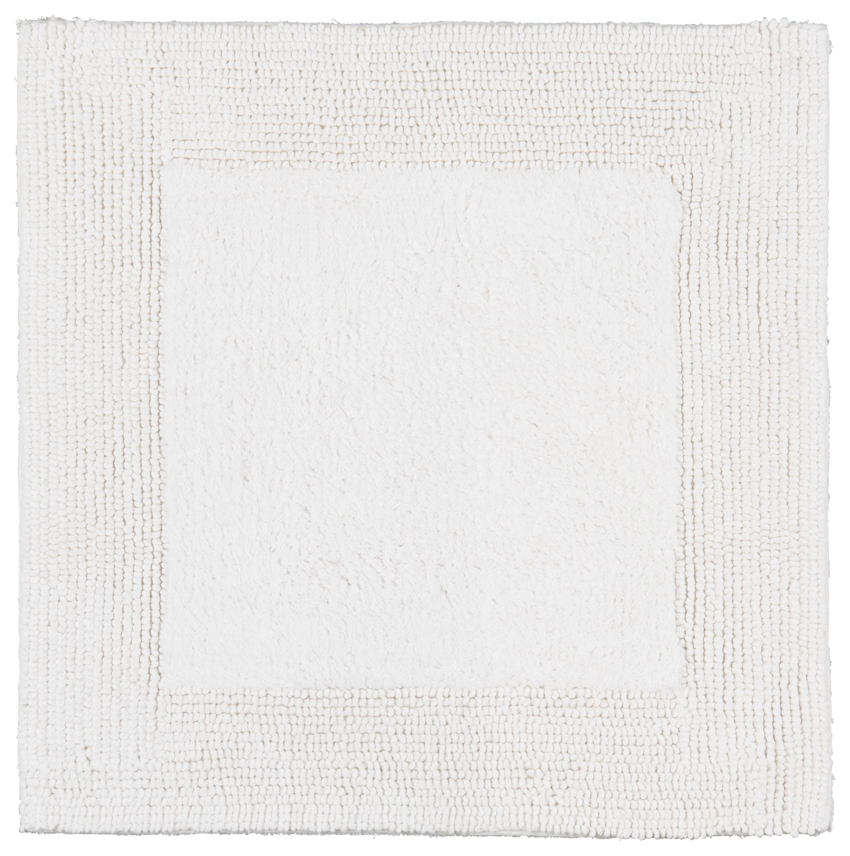 KÚPEĽŇOVÁ PREDLOŽKA Karen, 50/50cm, biela - biela, Konventionell, textil (50/50cm) - Premium Living